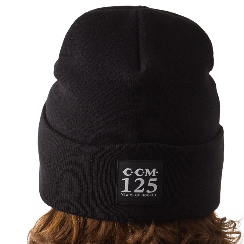 CCM 125 Years Anniversary 1899 Cuffed Beanie - Vintage Hockey Style Winter Hat for Men & Women - Perfect for Cold Weather, Outdoor Sports & Casual Wear