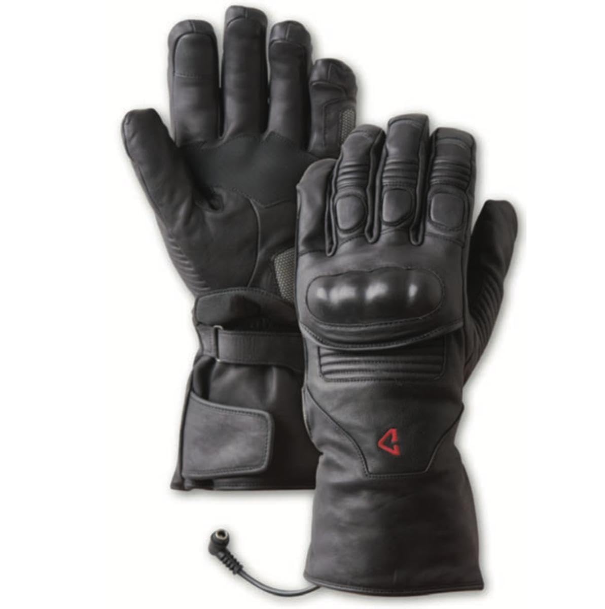 Gerbing 12V Vanguard Heated Motorcycle Gloves - Premium Leather with AQUATEX Waterproof Membrane, Full Gauntlet Design & Thinsulate Insulation for Cold Weather Riding - Ideal for Winter Motorcycle Tours, Commuting & Adventure Biking