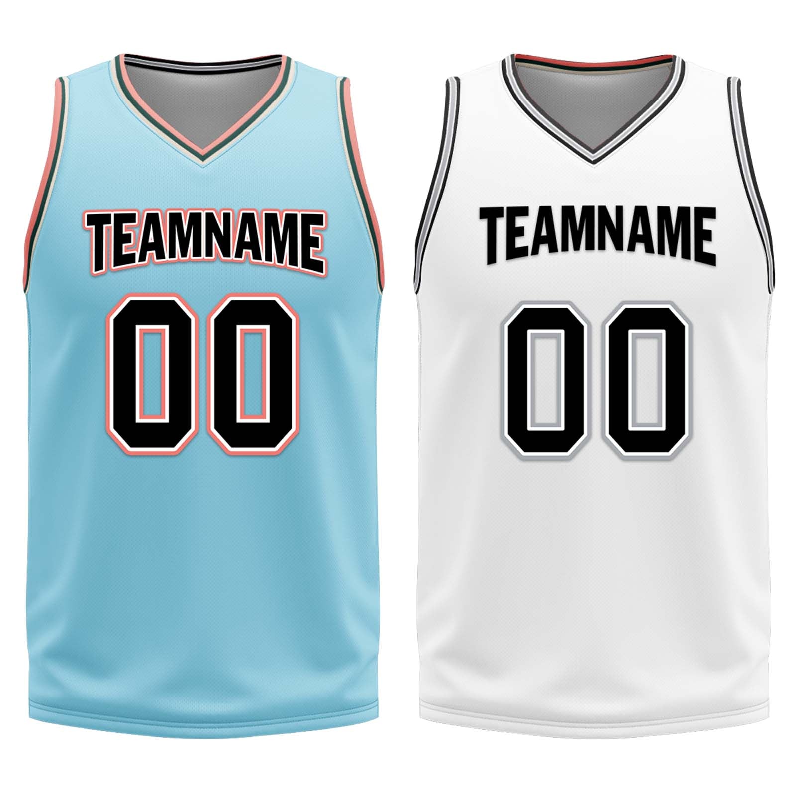 Custom San Antonio City Edition Reversible Basketball Jersey - Glacier Blue, Brown, Red | Personalized NBA Sports Jersey BBJ01R D0610 | Perfect for Games, Training & Fan Support