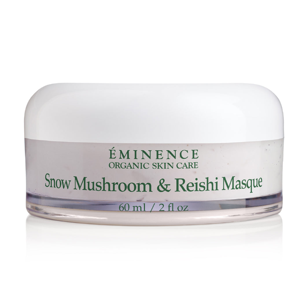 Eminence Organics Snow Mushroom & Reishi Face Mask - Hydrating & Anti-Aging Facial Treatment for Dry Skin - Perfect for Spa Nights & Self-Care Routines