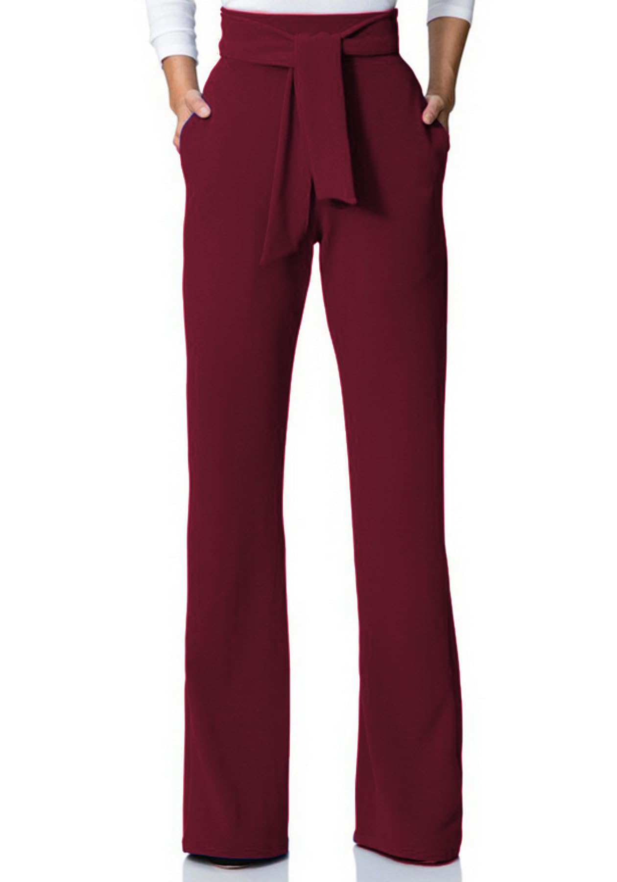 Lucuna Women's High Waisted Wide Leg Dress Pants - Professional Office Work Pants & Business Casual Trousers for Women | Perfect for Office Wear, Business Meetings & Smart Casual Outfits