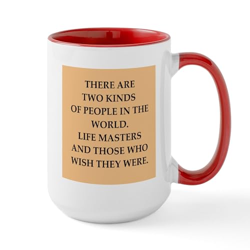 White/Red Inside - BRIDGE Large Mug