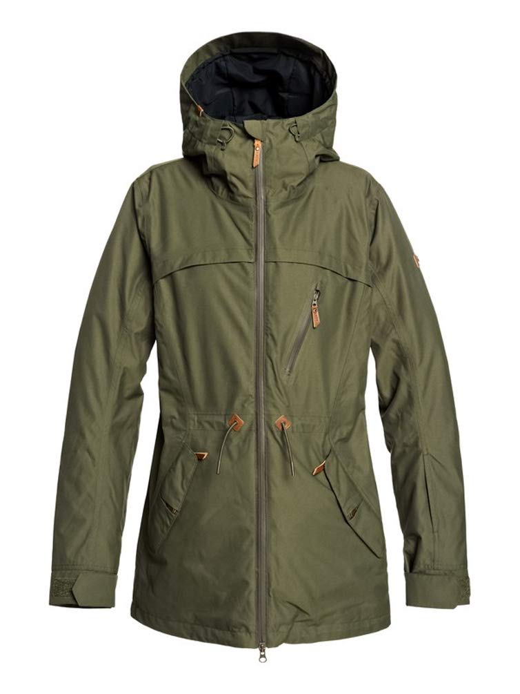 Roxy Women's Stated Jacket - Waterproof Windbreaker Jacket for Outdoor Hiking & Travel | Lightweight Comfortable Winter Coat for Casual Wear