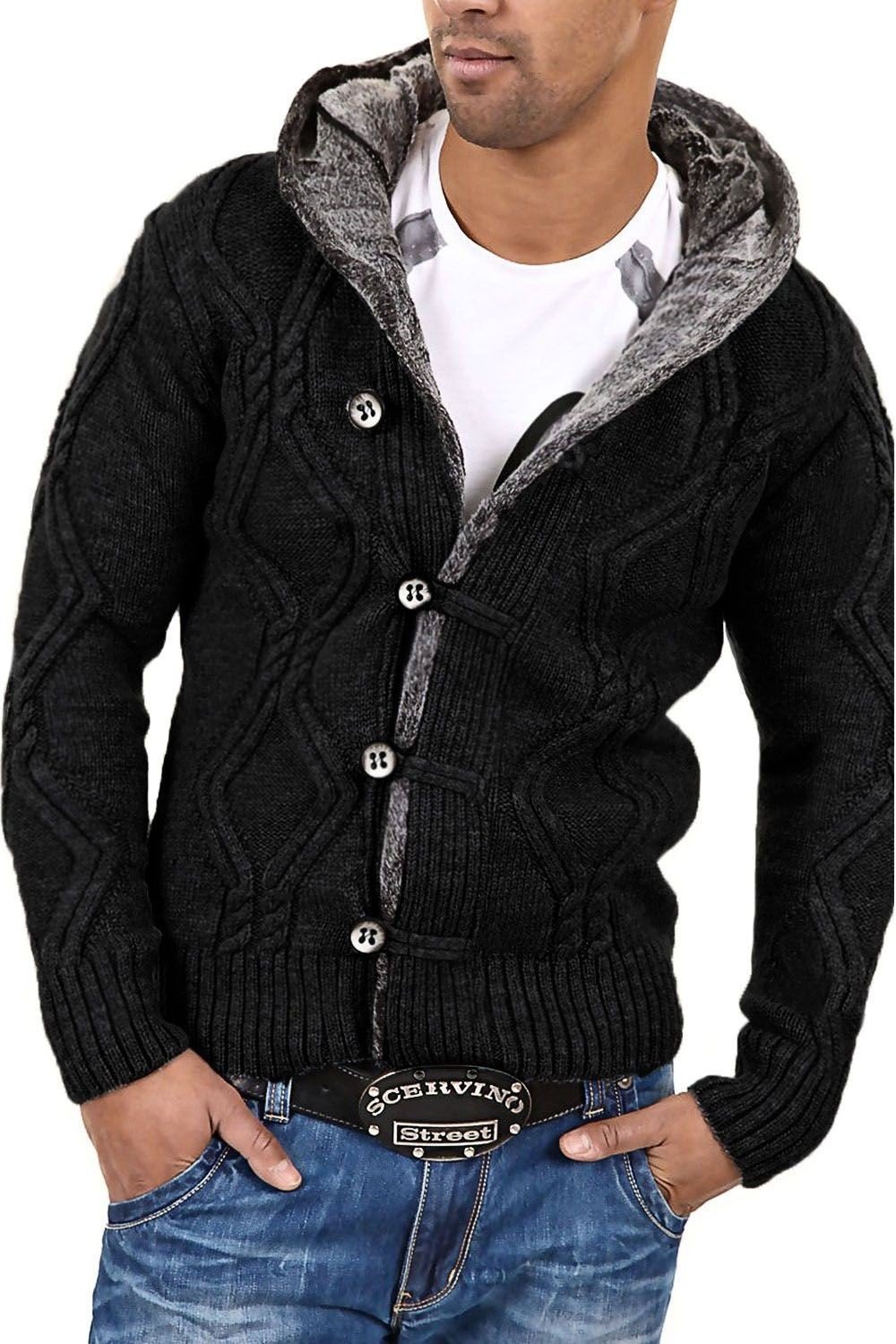 Carisma Men's Cardigan Sweater Jumper 7013 - Soft Knit Pullover for Casual Wear, Office & Fall Layering