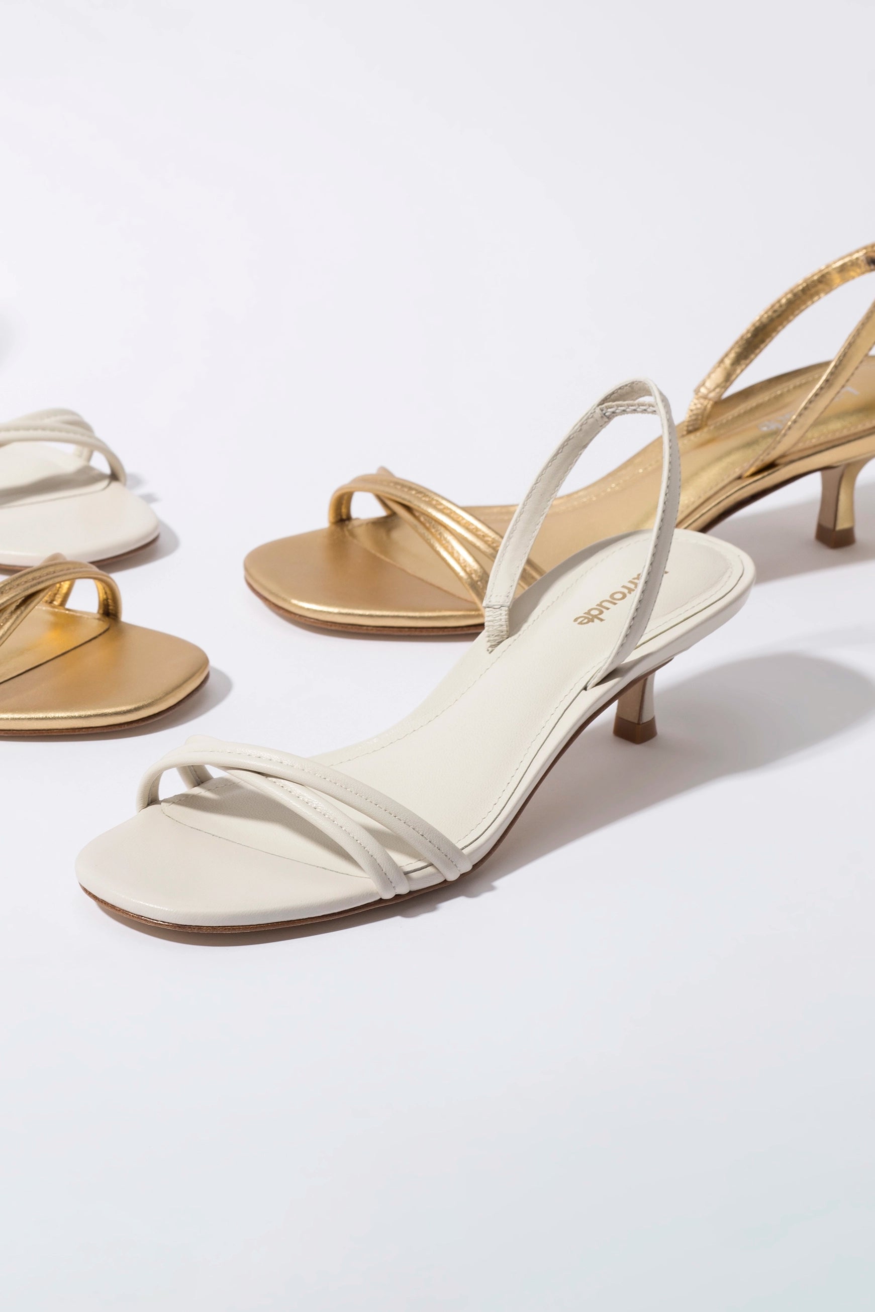 Mini Annie Sandal in Ivory Leather - Women's Comfortable Casual Sandals for Summer, Beach, and Everyday Wear