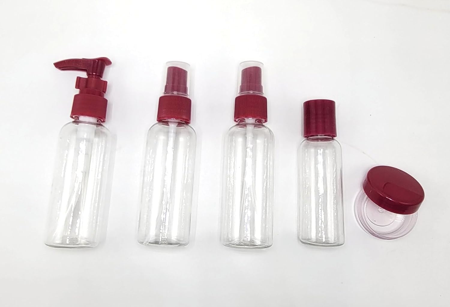 **A2K Zone Refillable Travel Spray Bottles - Portable Cosmetic & Toiletries Squeeze Bottles for Makeup, Skincare, Haircare - Leakproof Liquid Containers (1-Pack, Multi Color) - Perfect for Gym, Travel, Home & Salon Use**