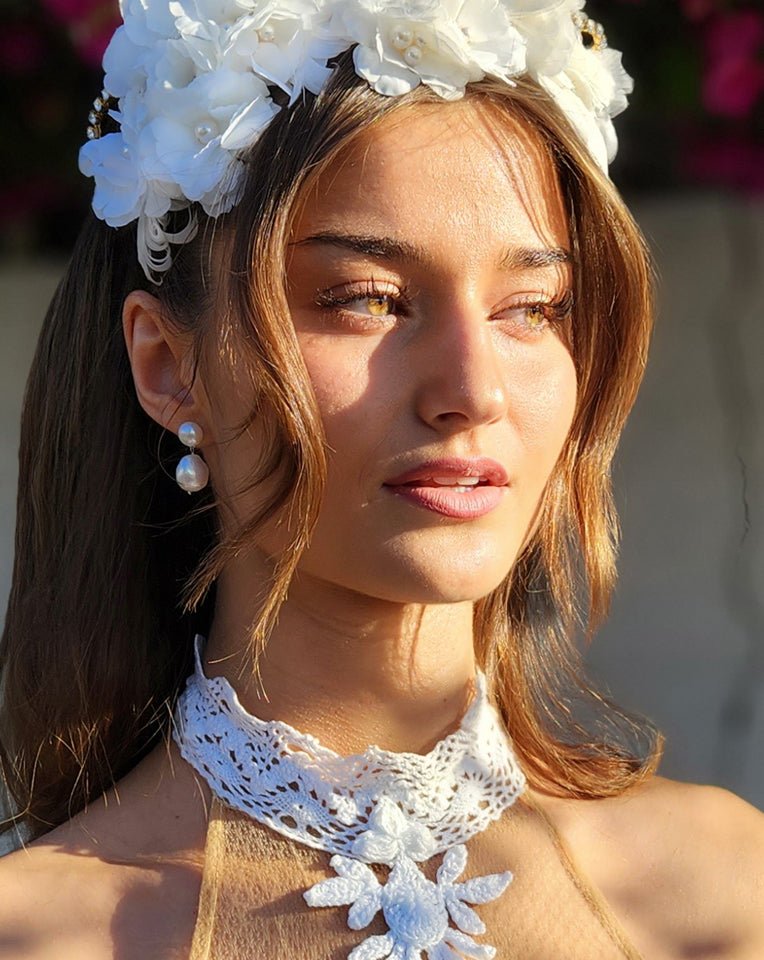 Elegant Pearl Wedding Earrings - Modern Baroque Pearl Drop Earrings by Lola Knight | Perfect for Bridal Jewelry, Formal Events & Special Occasions
