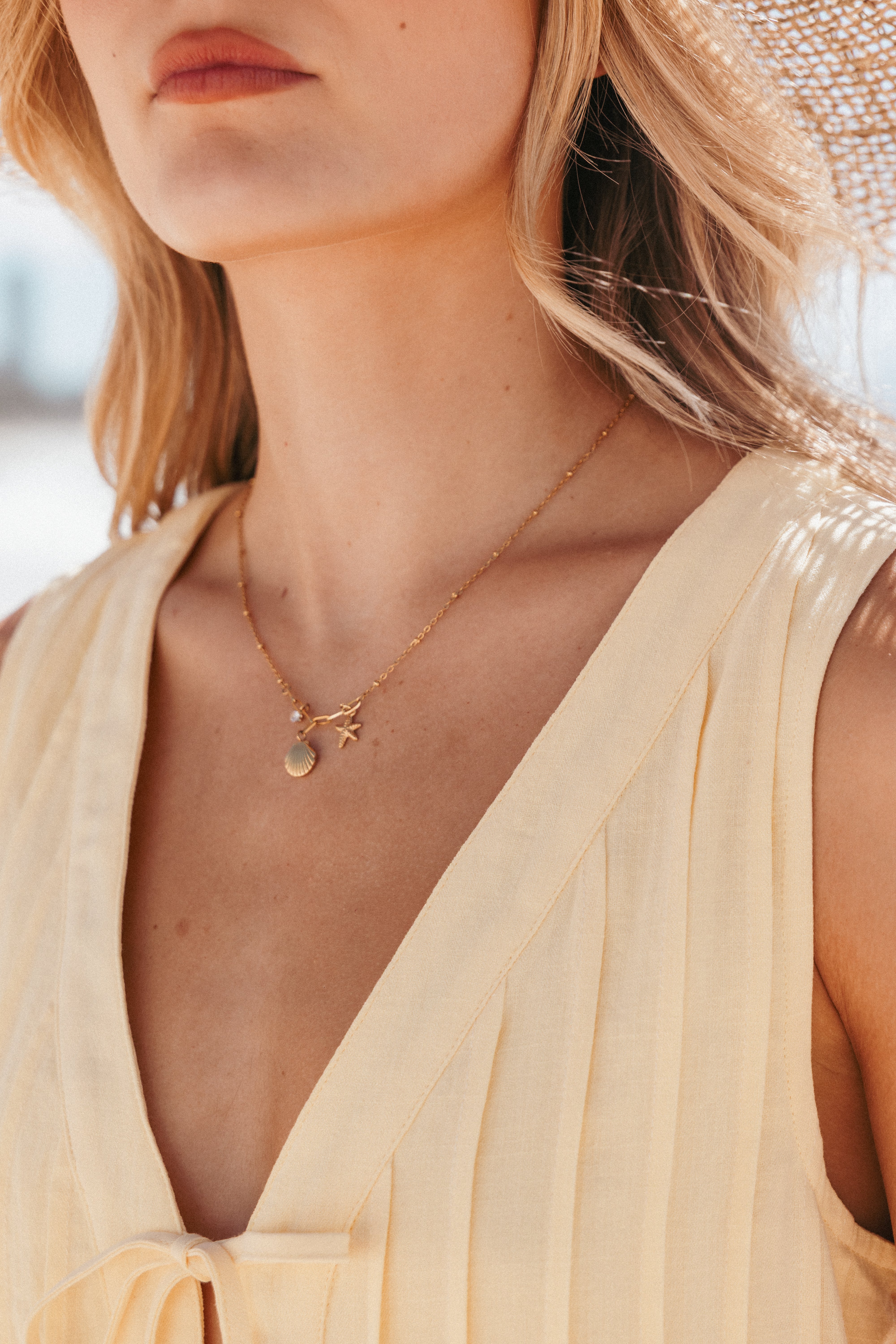Elegant Gold Ida Necklace for Women - Dainty Layering Chain Jewelry Gift for Her - Perfect for Everyday Wear, Date Nights & Special Occasions