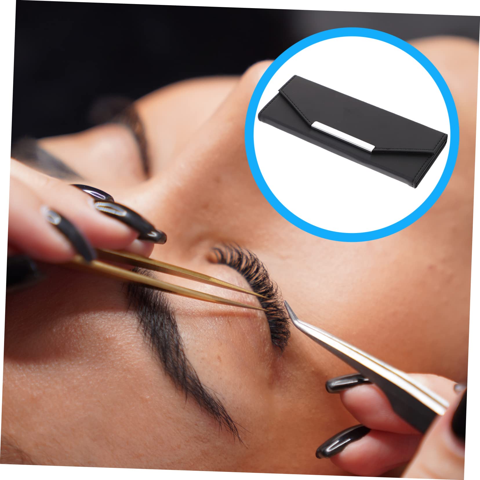 Premium Eyelash Extension Tweezers Storage Bag - Portable Lash Tools Organizer Case for Eyelash Technicians & Makeup Artists - Perfect for Salon, Travel & Professional Use