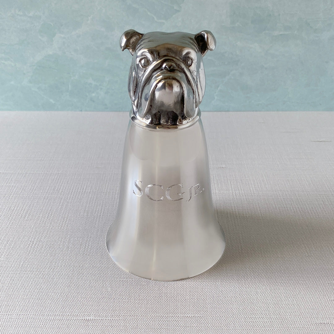 8oz Pewter Bulldog Stirrup Cup - Elegant Equestrian Gift for Horse Riders & Collectors - Perfect for Horse Shows, Polo Matches & Home Decor