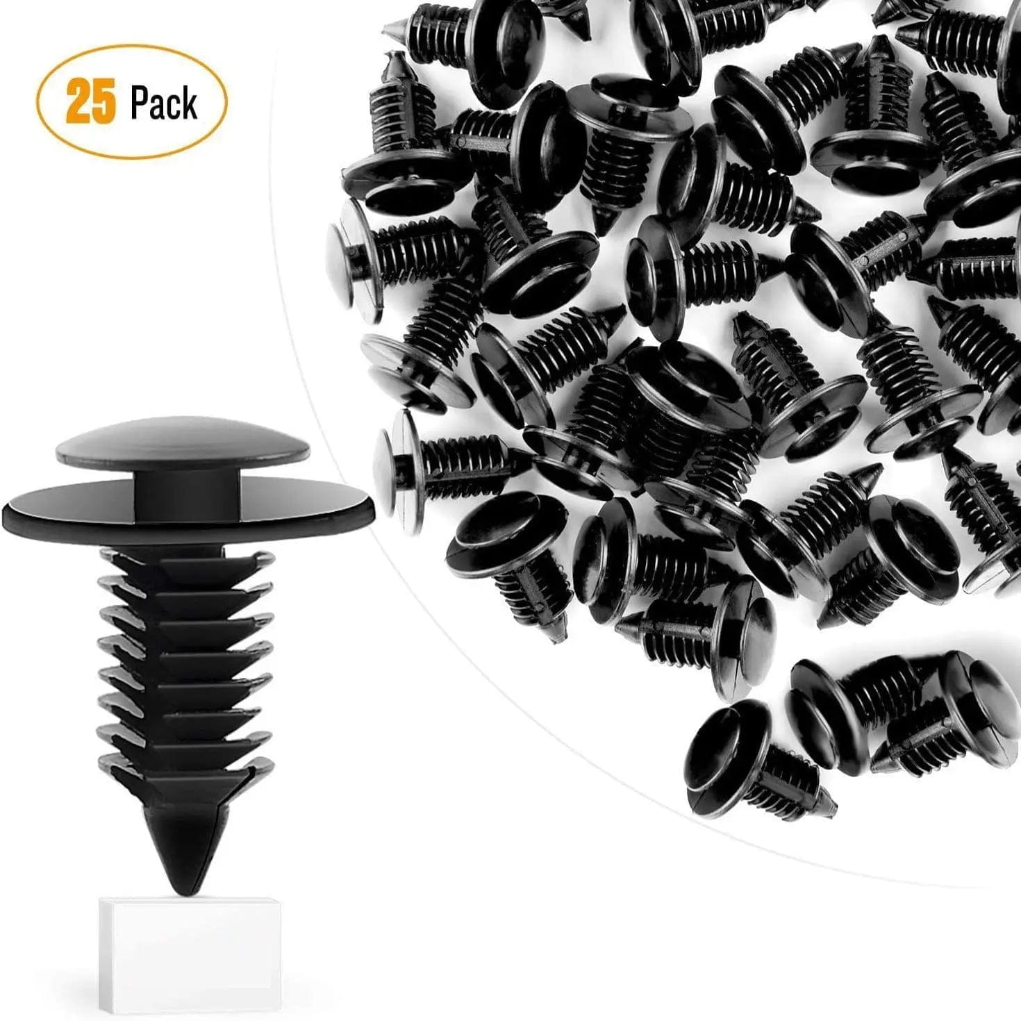 25 Pcs 18.5mm Hole 9mm Car Push Retainer Clips Kit - Compatible with Ford Dodge Chrysler Jeep - Perfect for Door Panels, Bumpers & Interior Trim Installation