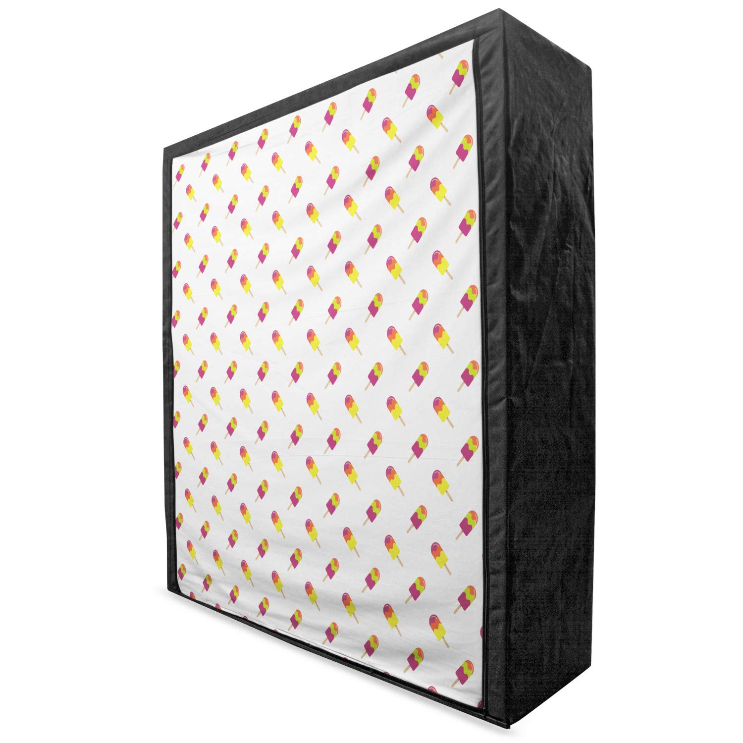 Ambesonne Ice Cream Themed Portable Fabric Wardrobe - 59
