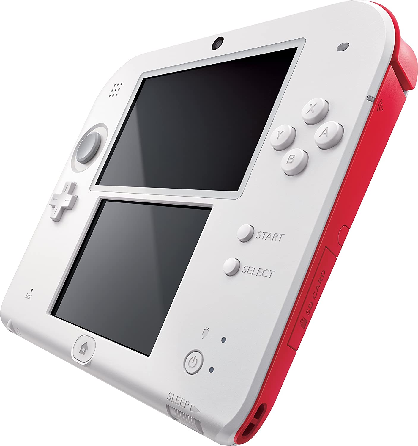 Nintendo 2DS Scarlet Red & White Handheld Gaming Console - Portable Game System for Kids & Adults, Perfect for Travel & Home Entertainment