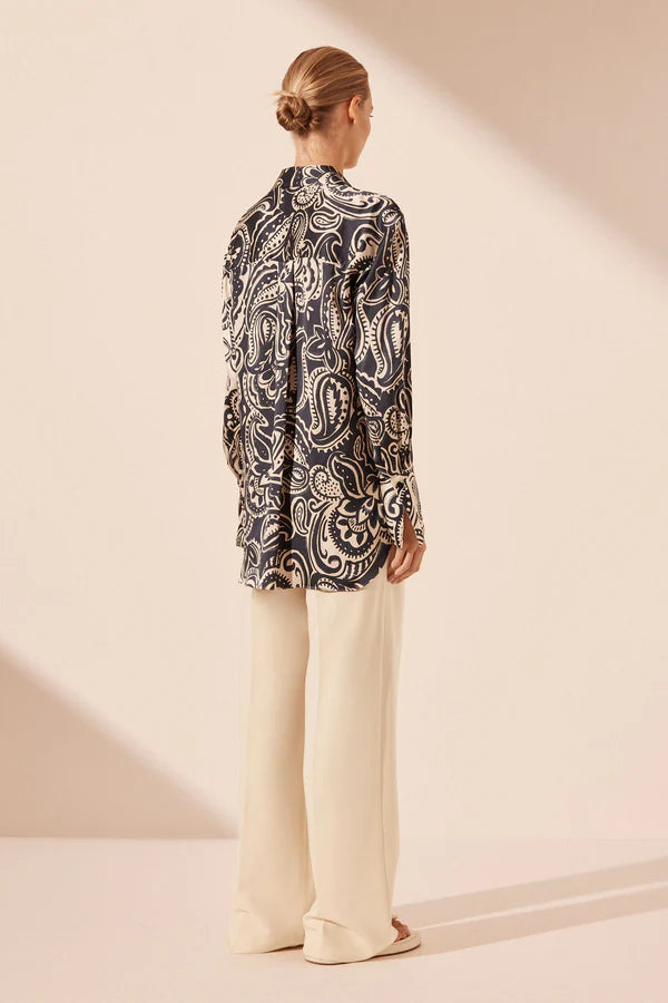 Anthea Silk Relaxed Shirt for Women - Soft & Comfortable Casual Blouse - Perfect for Office, Travel & Everyday Wear