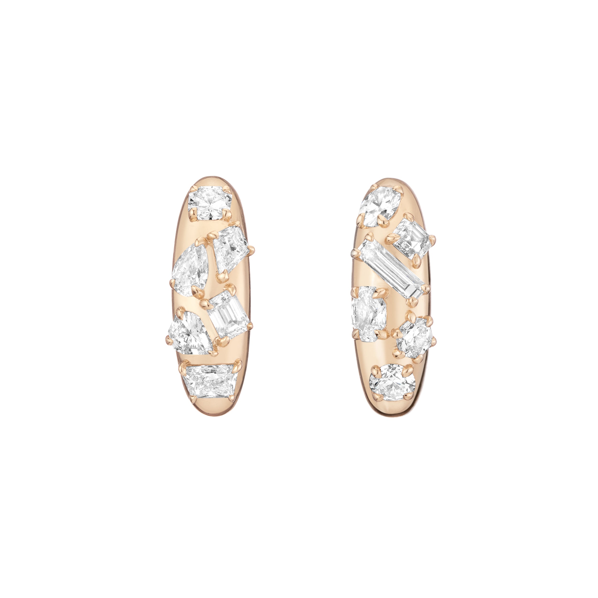 IN STOCK Azadi Bombe Cluster Ear Arcs - 19mm Gold Hoop Earrings for Women | Perfect for Parties, Weddings & Everyday Wear