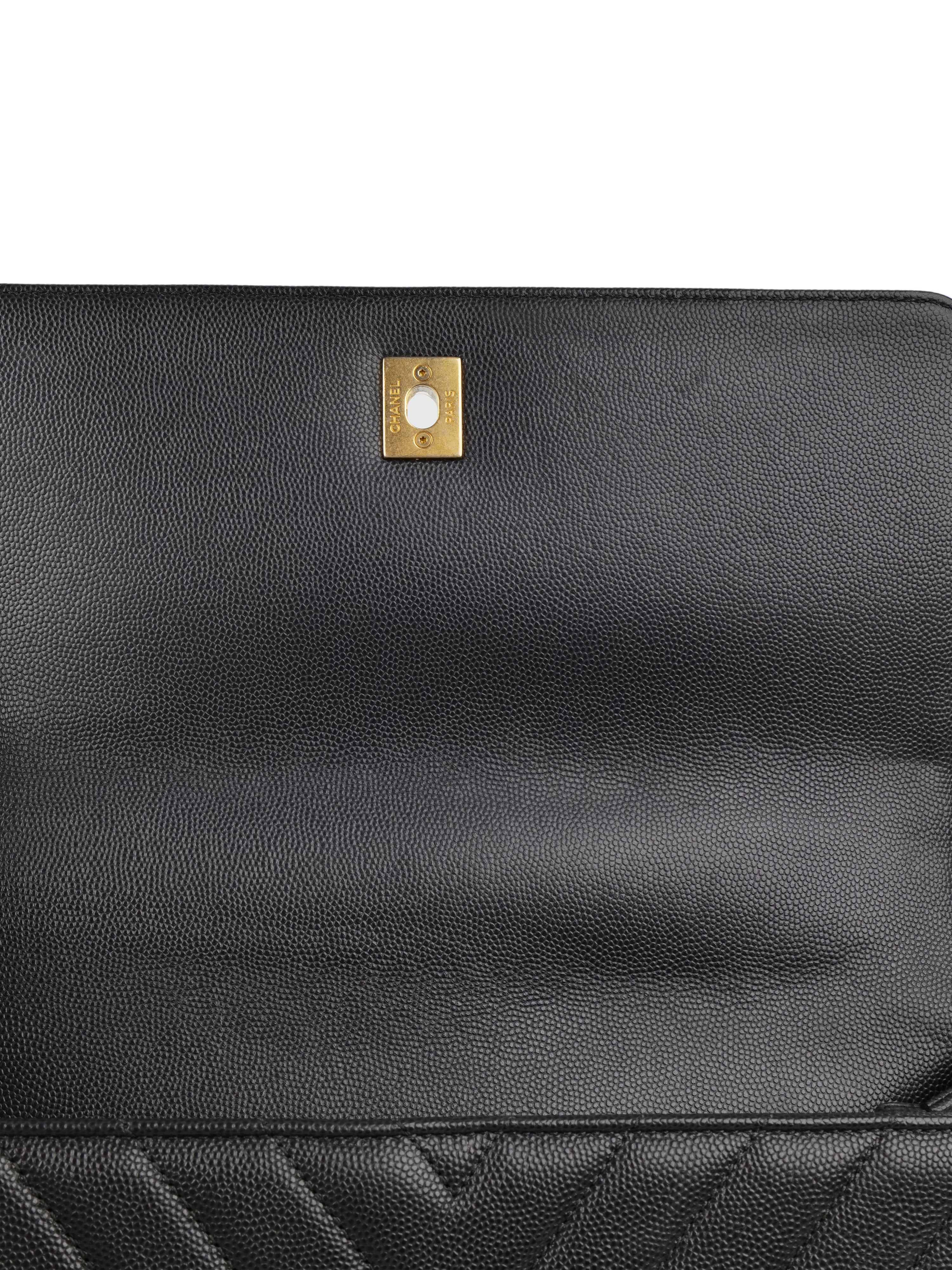 Chanel Medium Coco Handle Bag in Dark Grey with Gold Hardware - Luxury Designer Handbag for Women, Perfect for Work, Evening & Special Occasions