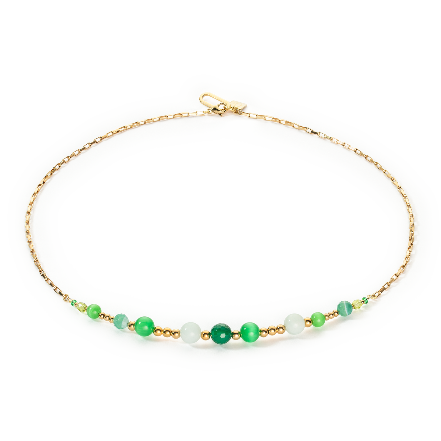 Green Candy Spheres Necklace - Stylish Beaded Jewelry for Women - Perfect for Parties, Gifts & Everyday Wear