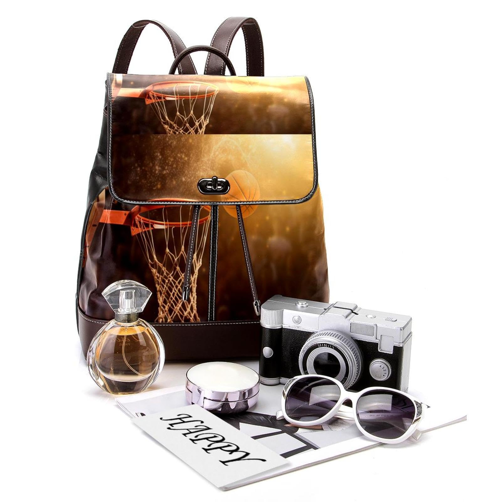 Best Travel Backpack for Women & Men - Durable Basketball Backpack with Hoop - Perfect for Gym, Sports & Outdoor Adventures