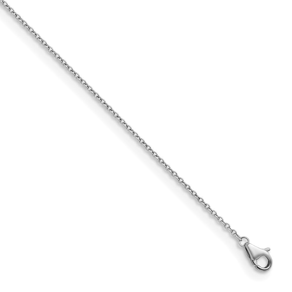 1.3mm Platinum Cable Chain Necklace for Women - Dainty & Elegant Jewelry for Everyday Wear, Parties & Gifts