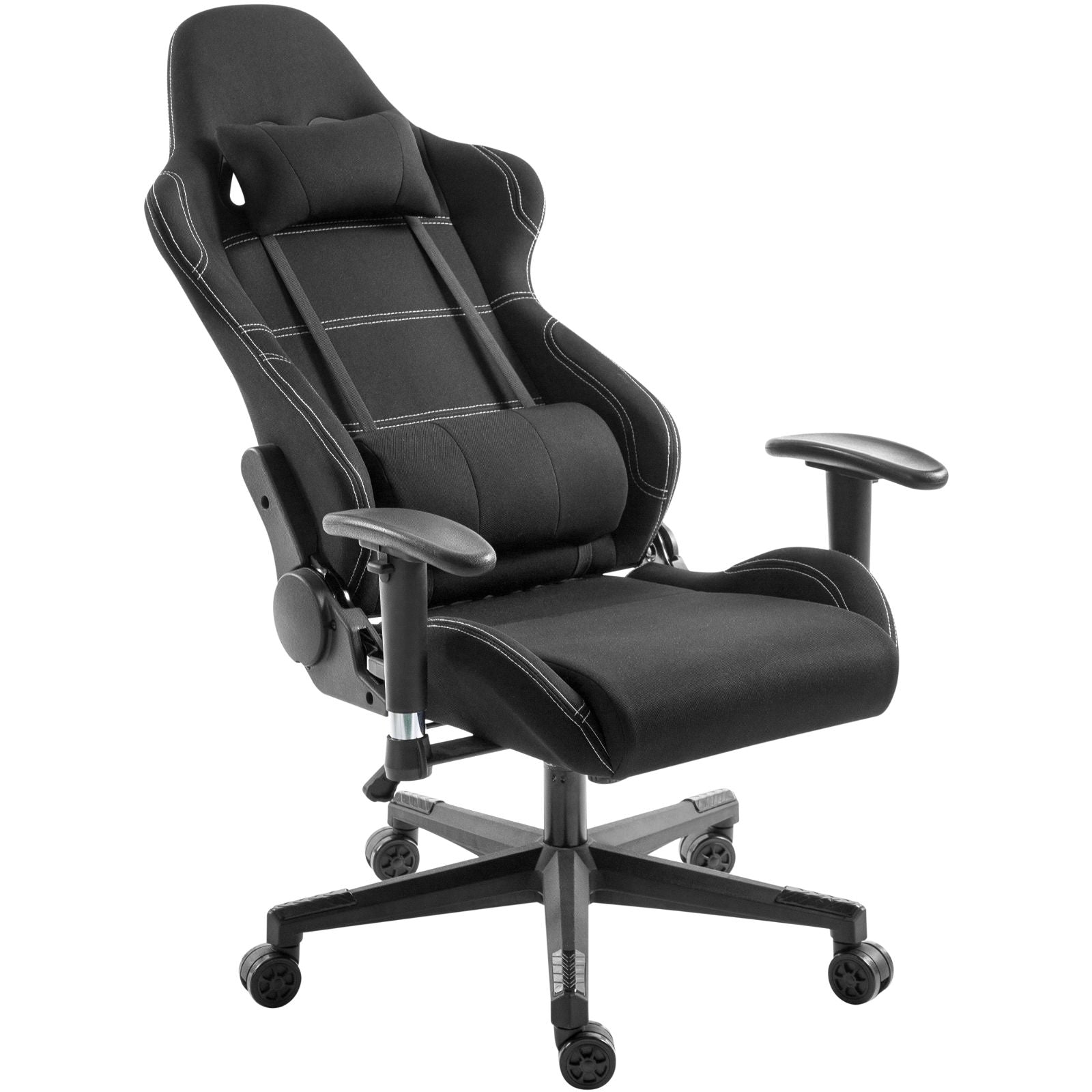 Stealth Ergonomic Gaming & Office Chair with Adjustable Armrests - Black by Tauris | Perfect for Long Gaming Sessions & Home Office Work