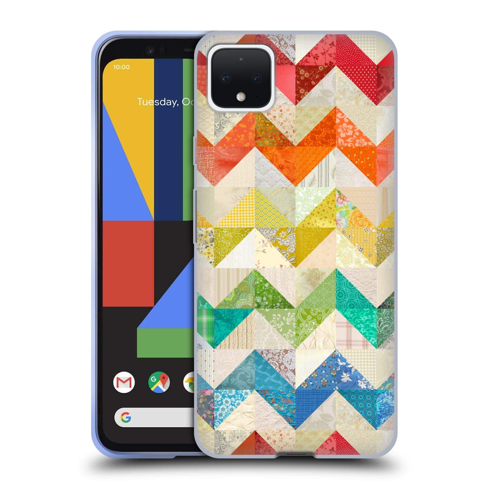 Google Pixel 4 XL Case - Rachel Caldwell Zigzag Quilt Design for Daily Protection