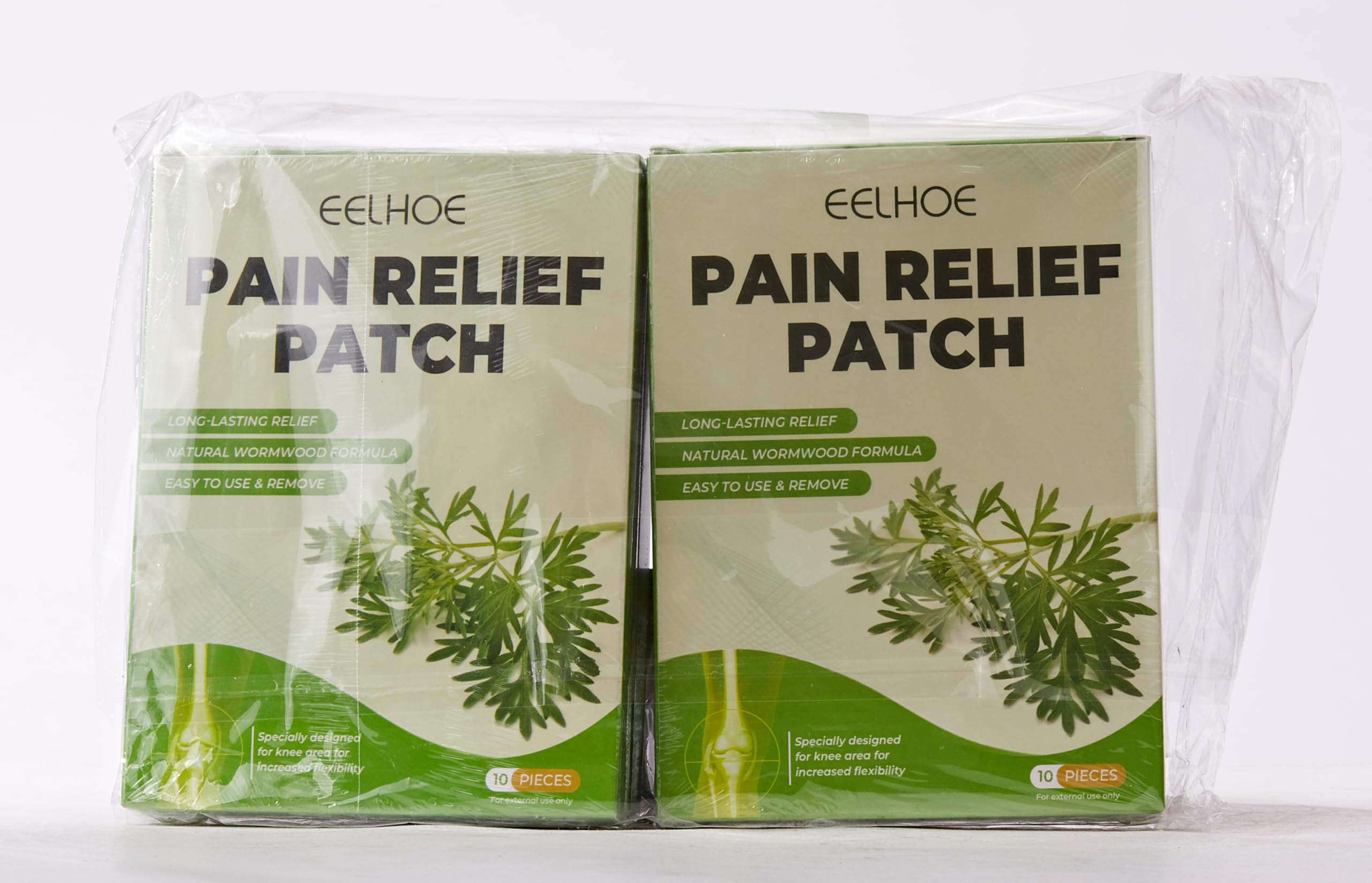 XEERUN Pain Relief Patch - 40 Pack for Knee, Back & Neck Muscle Soreness | Wormwood Heat Therapy Patches for Joint & Muscle Pain Relief | Perfect for Athletes, Office Workers & Arthritis Sufferers