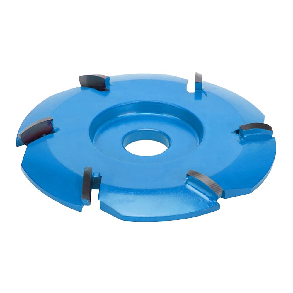 5 Colors 6-Tooth Milling Cutter Woodworking Tool - Wood Carving Disc for 16mm Angle Grinder, Tea Tray Making & DIY Projects (Gold/Black/Blue/Red/Silver) - Perfect for Wood Crafts, Furniture Repair & Artistic Carving