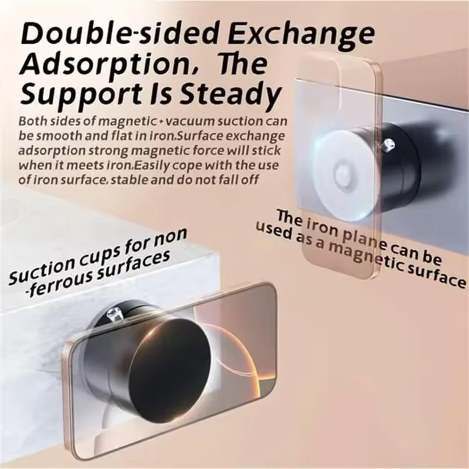 Foldable Magnetic Phone Holder - Adjustable Car & Gym Mount (White)