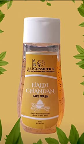 6R Cosmetics Natural Face Wash for All Skin Types - Gentle Cleanser with Organic Ingredients for Daily Skincare Routine at Home or Travel