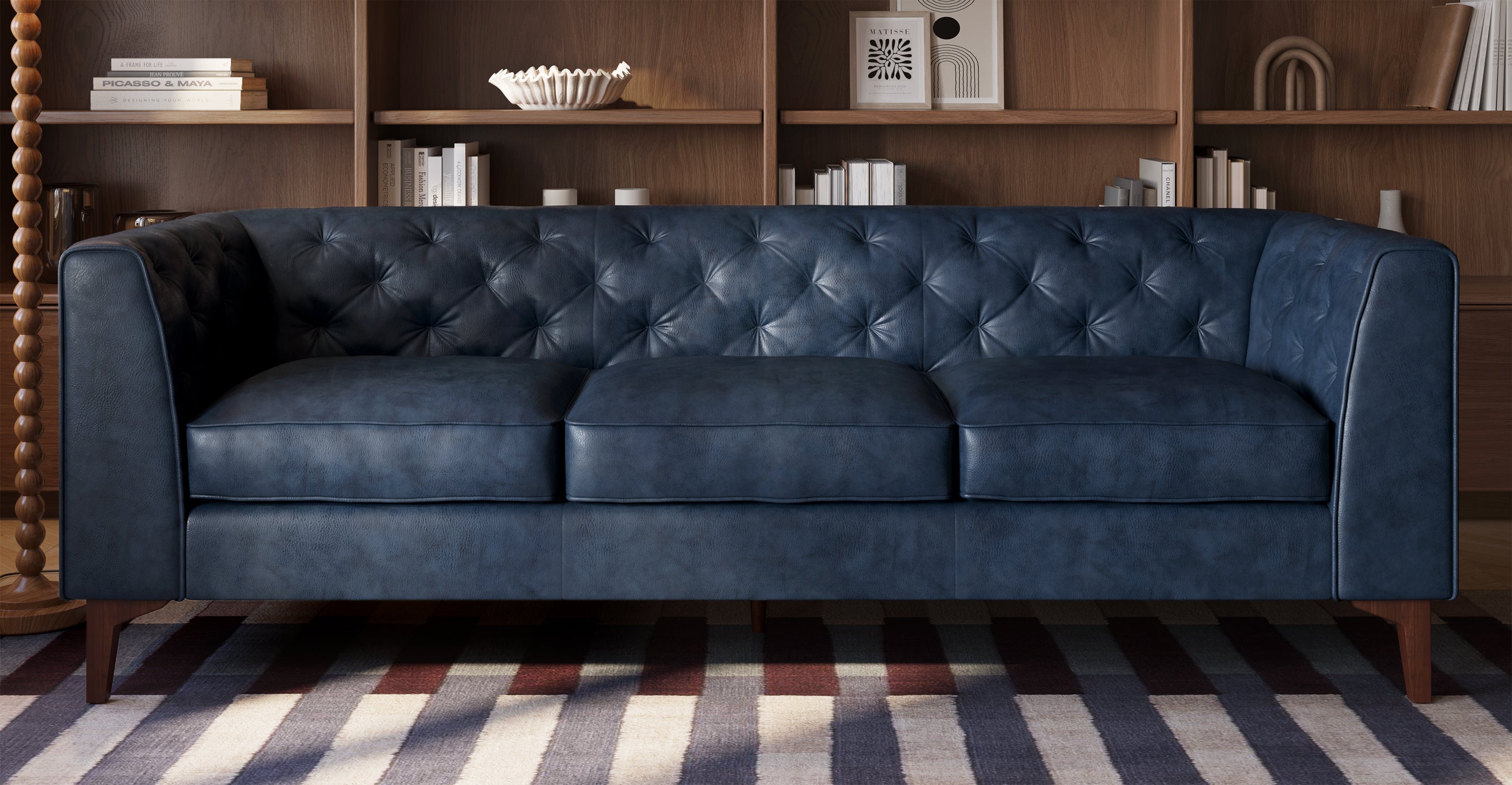 Essex Sofa - Modern Comfortable Couch for Living Room, Lounge & Office - Upholstered Fabric Sectional with Sturdy Frame - Perfect for Relaxing, Entertaining & Small Spaces