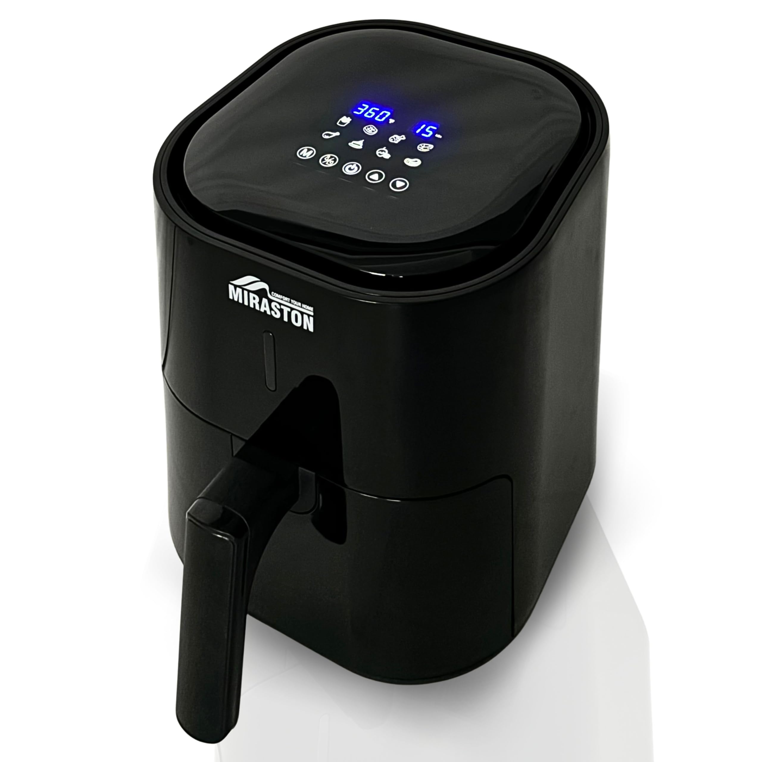 4.5QT Air Fryer with 6-in-1 Functions - Compact Smart Touchscreen Countertop Oven for Fast Cooking, Reheating & Healthy Meals | Perfect for Veggies, Frozen Foods, Juicy Meats | Nonstick & Dishwasher-Safe Basket | Ideal for Small Kitchens, Dorms & Quick Family Meals