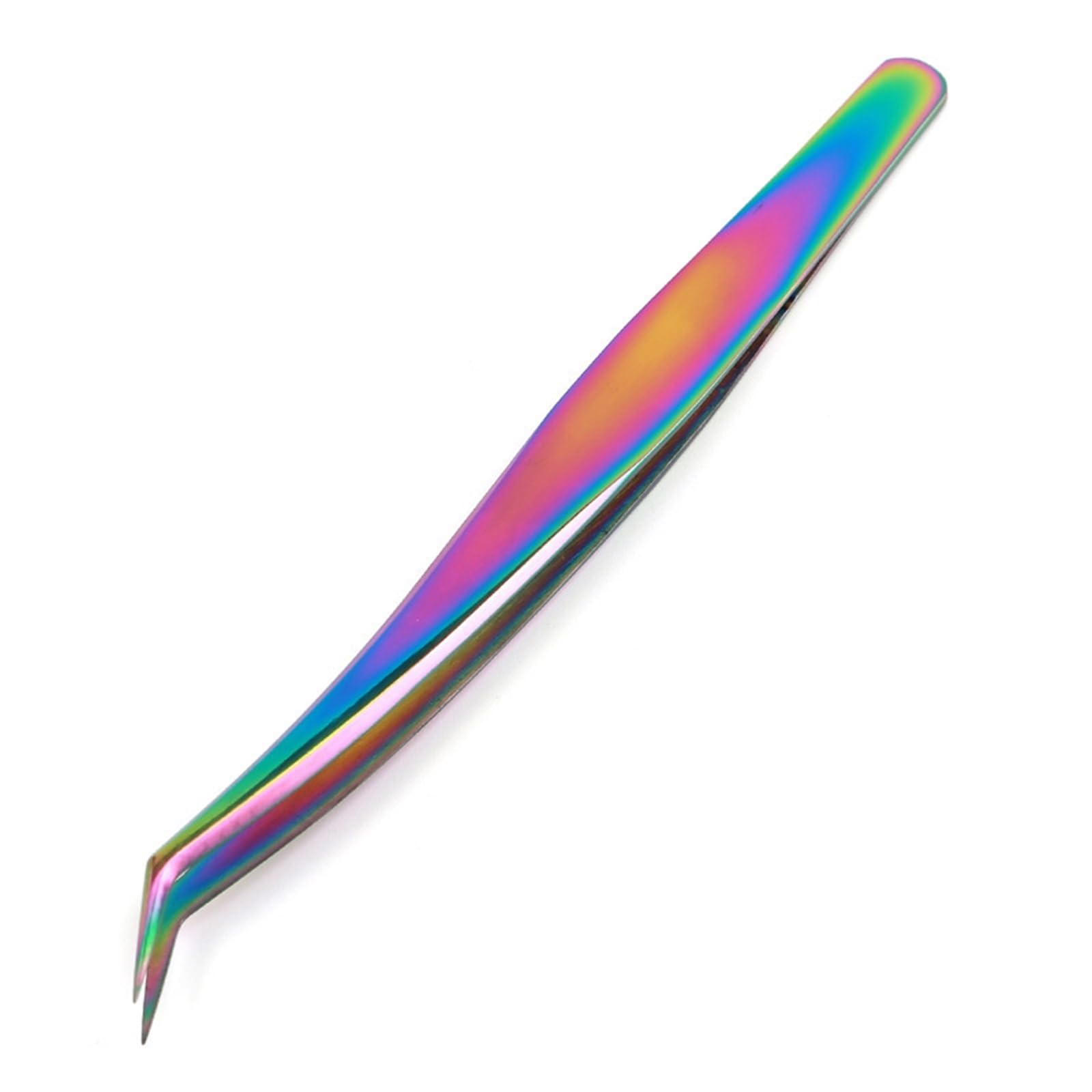 Professional Hair Removal & Eyelash Extension Tweezers - Colorful Titanium Beauty Tools for Eyebrow Shaping, False Eyelash Application & Grafting | Perfect for Salon, Home Use & Makeup Artists