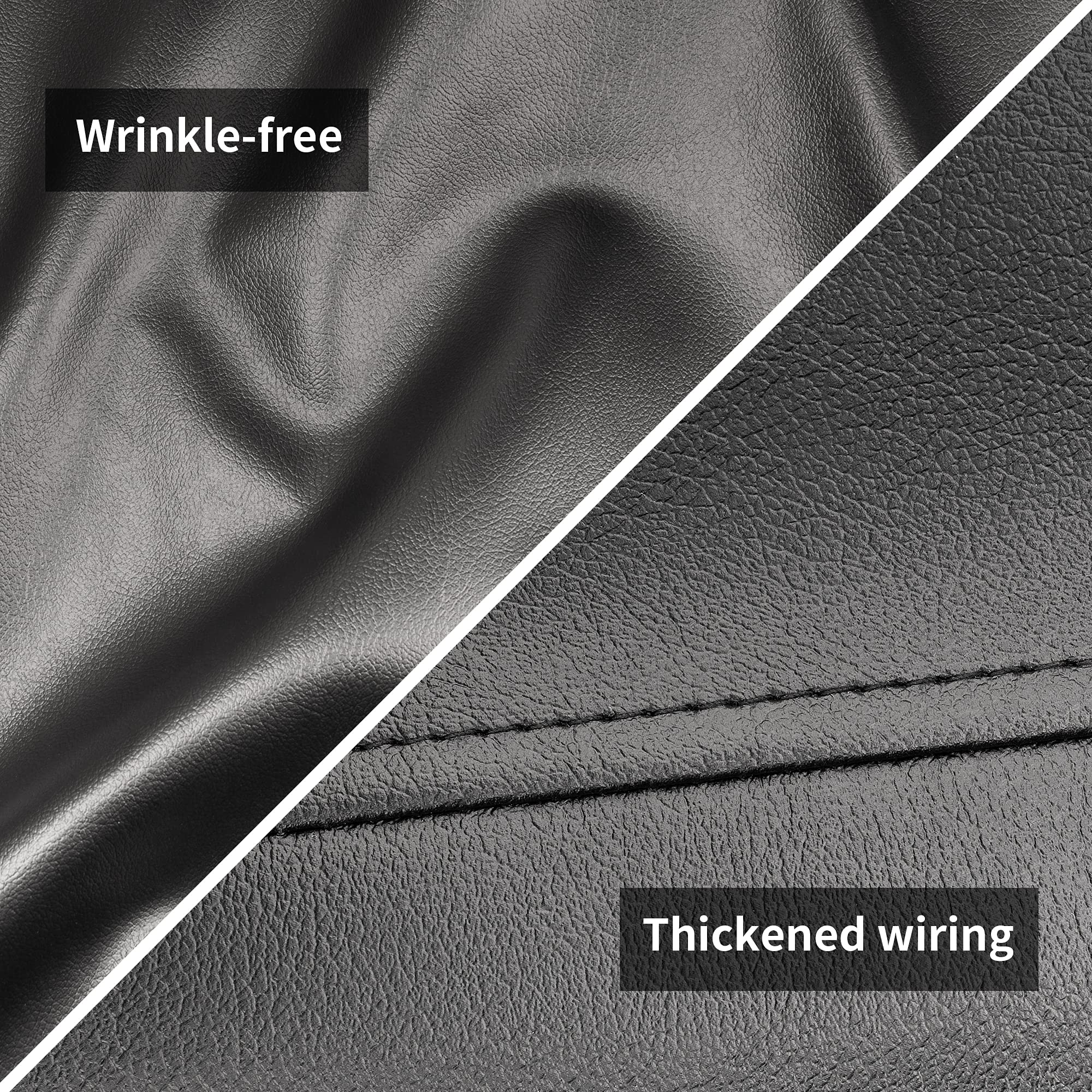 NEXCOVER Leatherette Billiard Pool Table Cover - 8 Foot Heavy Duty Waterproof & Tearproof Table Protector for Indoor/Outdoor Use - Perfect for Home Game Rooms, Bars, and Pool Halls - Black