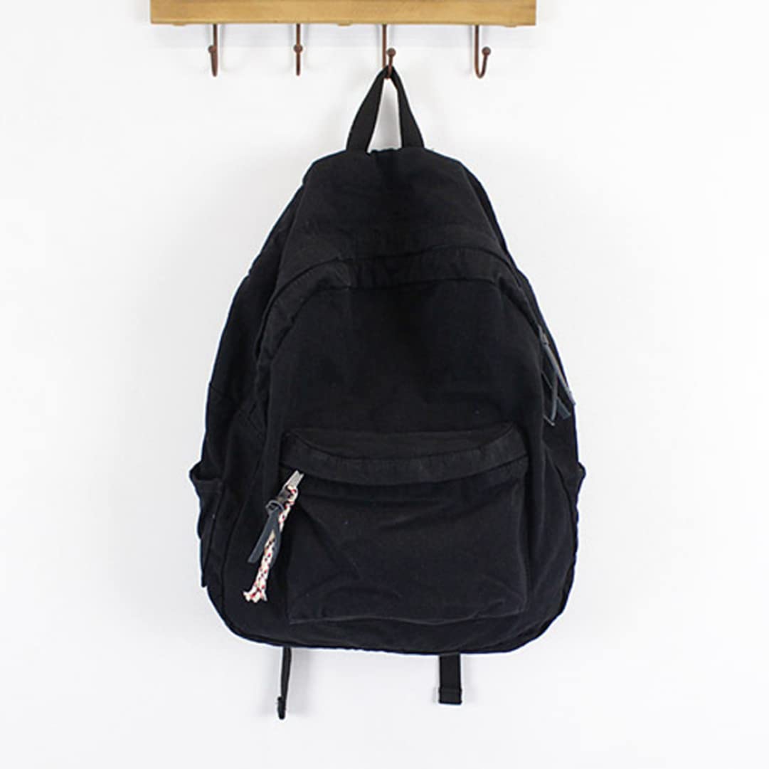 Stylish Unisex College Backpack for Students & Travel - Durable School Bookbag with Laptop Compartment - Perfect for Campus, Commuting & Outdoor Adventures (Black)