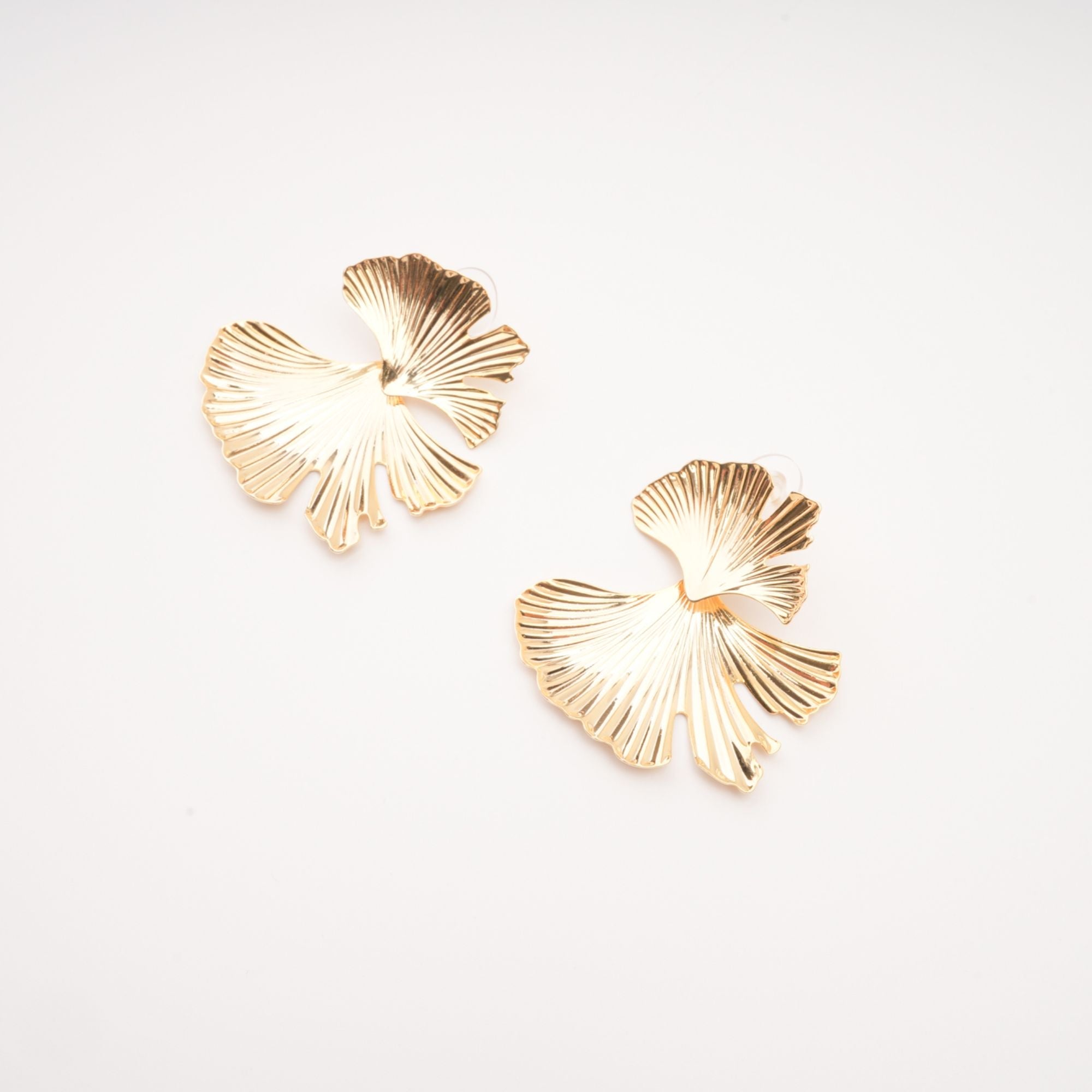 Adriana Gold Filled Ginkgo Leaf Earrings for Women - Elegant Dangle Drop Earrings for Everyday Wear, Gift Giving & Special Occasions