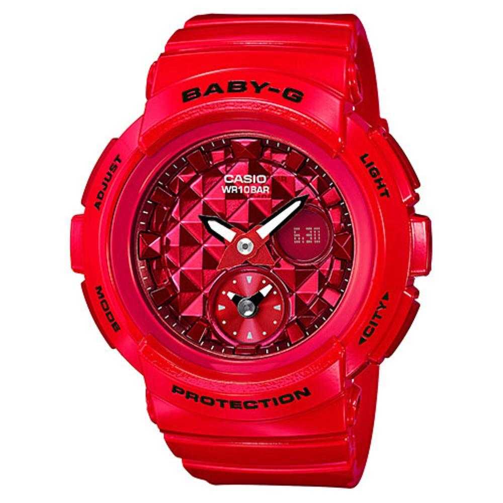 Casio Baby-G BGA-195M-4ADR Digital Sport Watch for Women - Waterproof, Shock Resistant & Stylish - Perfect for Running, Swimming & Outdoor Activities