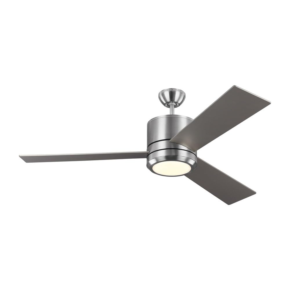 56 Inch 3 Blade Modern Ceiling Fan with Light Kit - Roman Bronze Finish, Quiet Reversible Motor, Remote Control - Perfect for Living Room, Bedroom, and Outdoor Patio