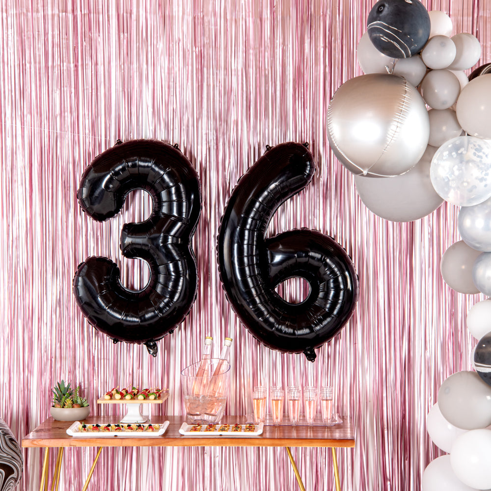 Balloonify Black Mylar Number 3 Balloon - 40 Inch Large Foil Balloon for Birthday Party Decorations (1 Count) - Perfect for Anniversary, Graduation, Baby Shower & Special Events
