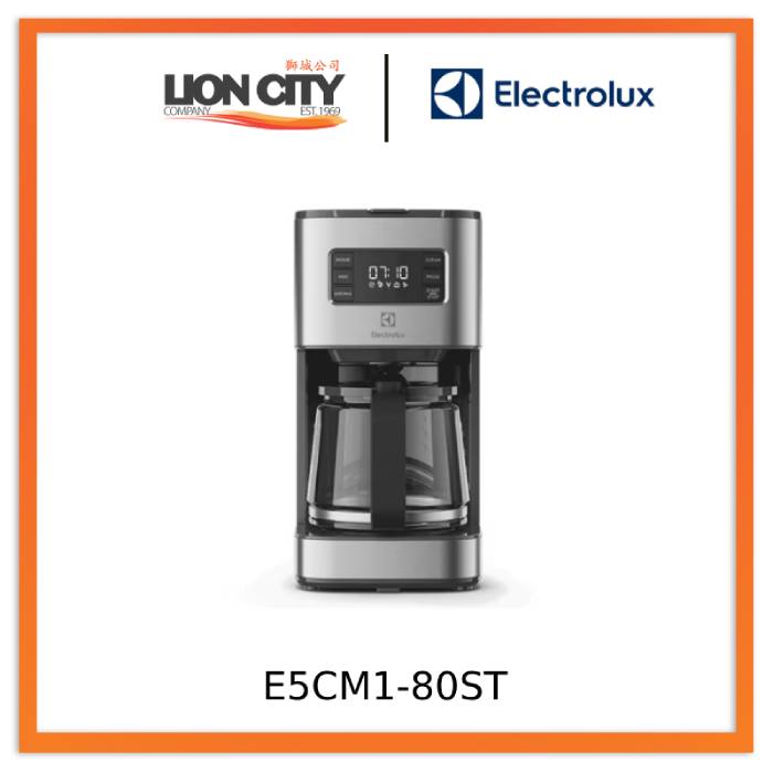 Electrolux E5CM1 80ST 1.25L UltimateTaste 500 Drip Coffee Maker - Premium Home & Office Coffee Machine for Fresh Brewing Every Morning