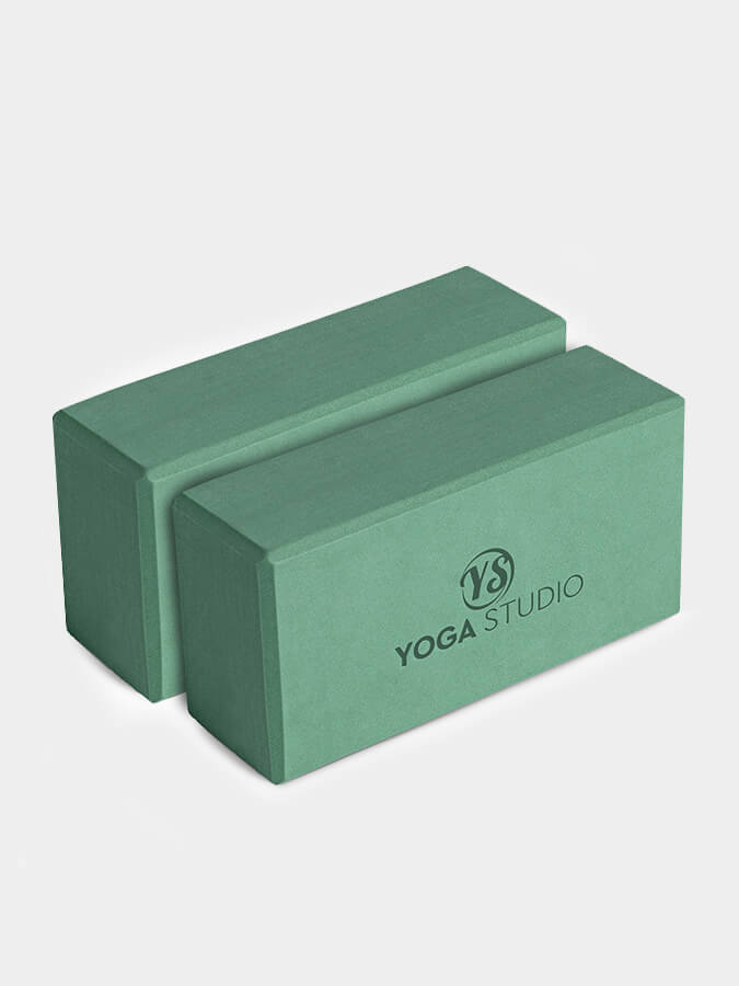 Premium EVA Yoga Blocks Twin Pack - Non-Slip Yoga Bricks for Stability & Alignment - Ideal for Hot Yoga, Pilates, and Home Workouts
