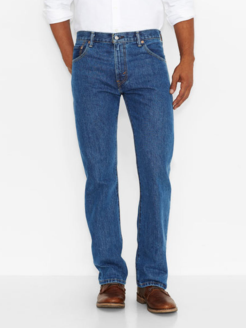 Levi's 517 Men's Bootcut Jeans - Slim Fit, Mid Rise, Medium Stonewash Denim for Casual Wear & Everyday Style