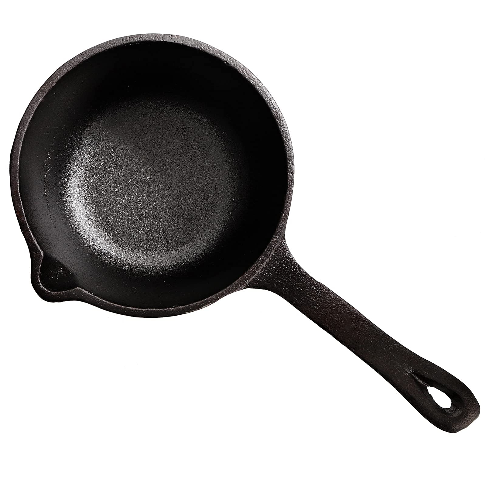 Premium 1 Quart (32 Oz) Cast Iron Basting Pot with Handle - Heavy Duty Sauce Pan for Grilling, Roasting & Oven Cooking - Perfect for Basting Turkey, Steaks & Vegetables - Black