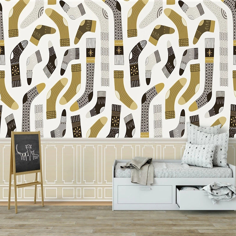 Stylish Sockville Wardrobe Room Wallpaper - Self-Adhesive Peel & Stick Wallpaper for Bedroom, Closet, Nursery Decor - Easy to Install & Removable