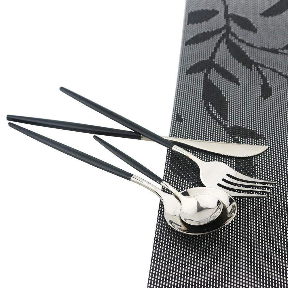JASHII 30-Piece Stainless Steel Flatware Set - Mirror Polished Satin Finish Cutlery for Home & Restaurant Use | Dishwasher Safe Silverware | Perfect for Dinner Parties, Weddings & Everyday Dining
