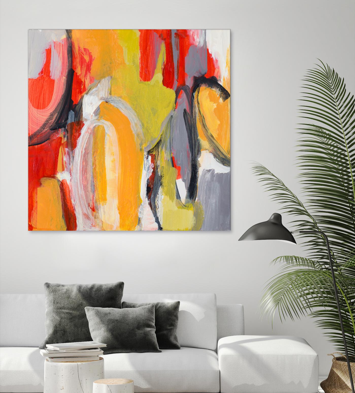 City Symphony I - Modern Urban Wall Art Print for Home & Office Decor | Perfect for Living Room, Bedroom, or Workspace Aesthetic