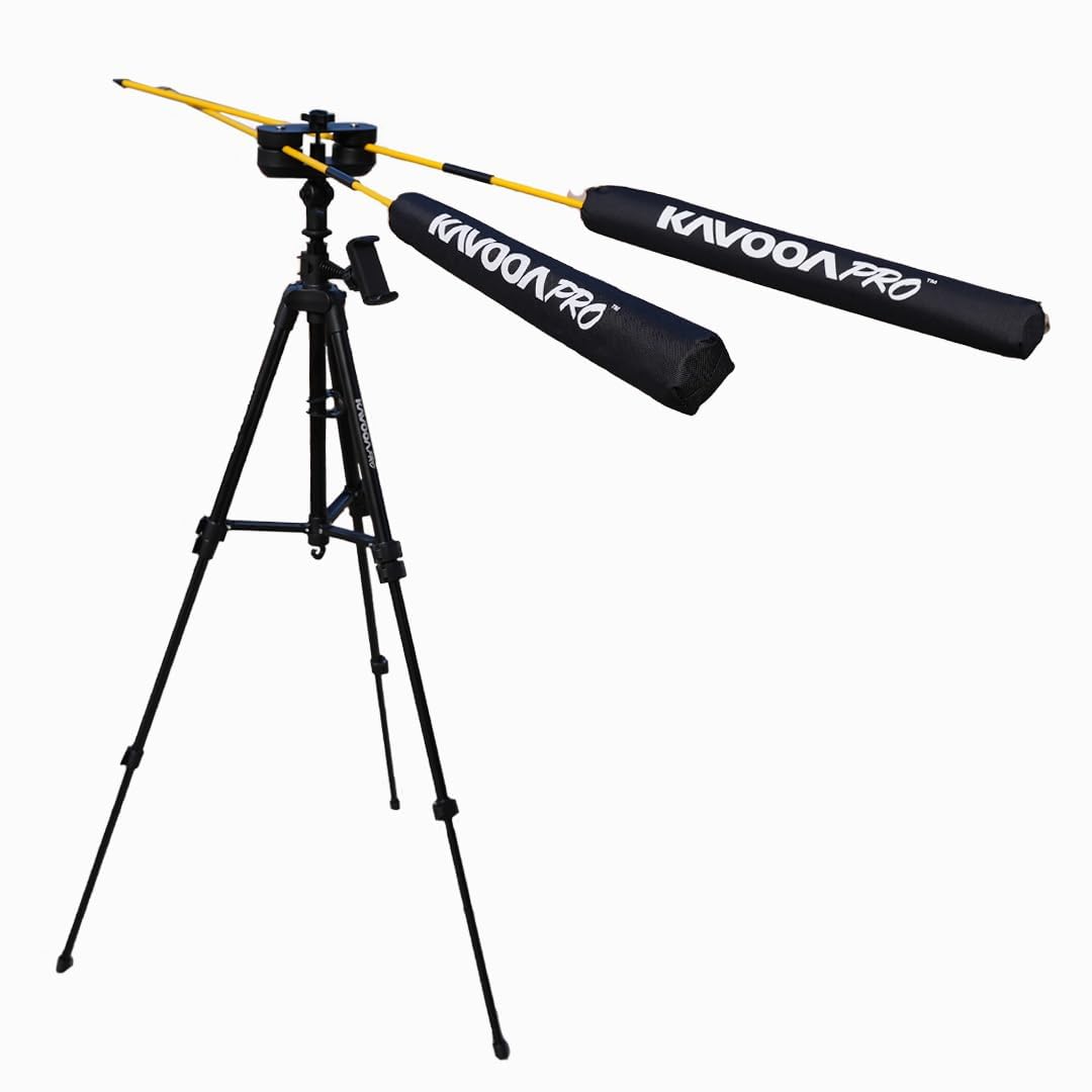 Premium Golf Swing Trainer Kit - 360° Alignment Sticks with Tripod & Smartphone Holder | Professional Golf Training Aid for Perfecting Swing Technique | Ideal for Driving Range Practice & Home Training