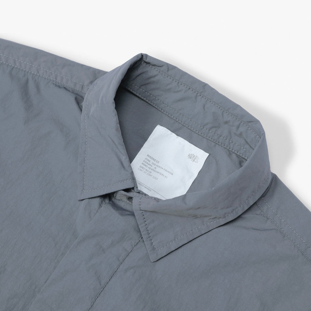 MADNESS Double Pockets Military Shirt Charcoal - Stylish Army Green Casual Shirt for Men, Perfect for Outdoor Adventures & Streetwear Fashion