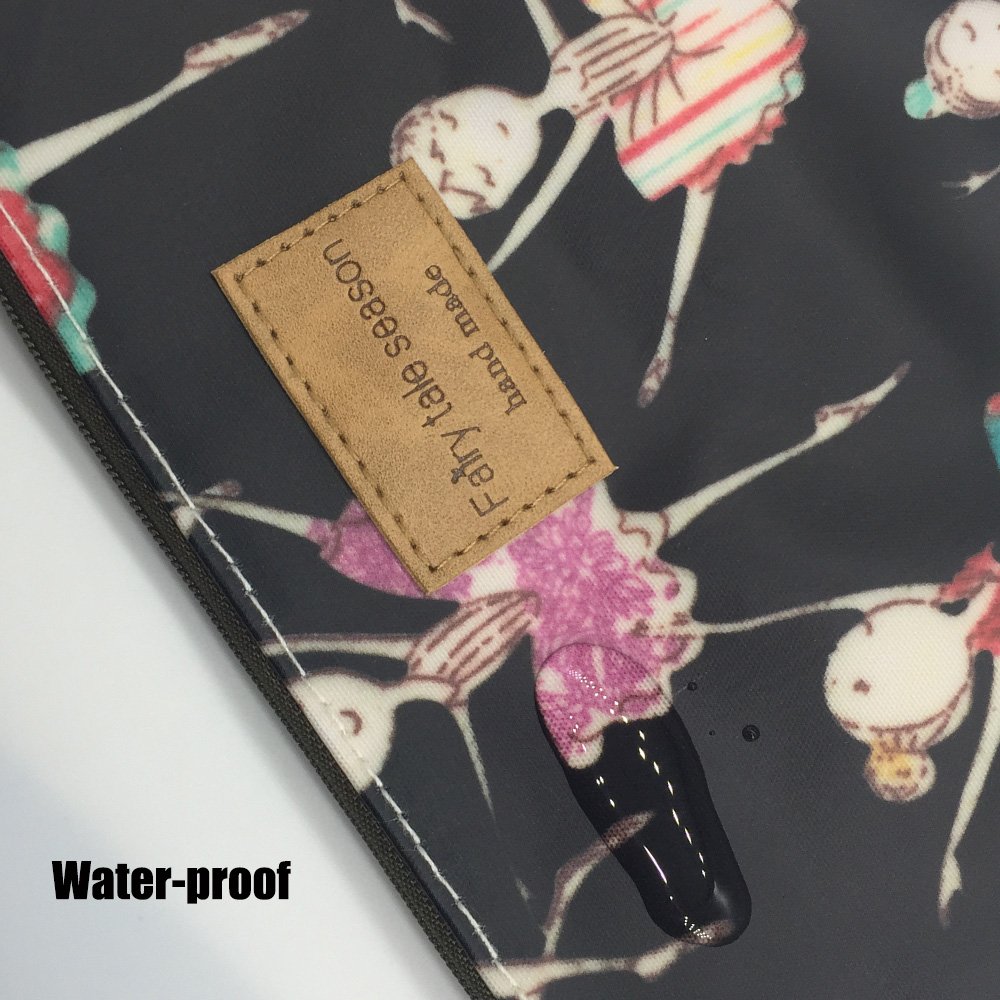 Ballet Girl Makeup Tote Bag - 14 Stylish Patterns for Cosmetics & Accessories (P11417010) - Perfect for Dance Classes, Travel & Everyday Use