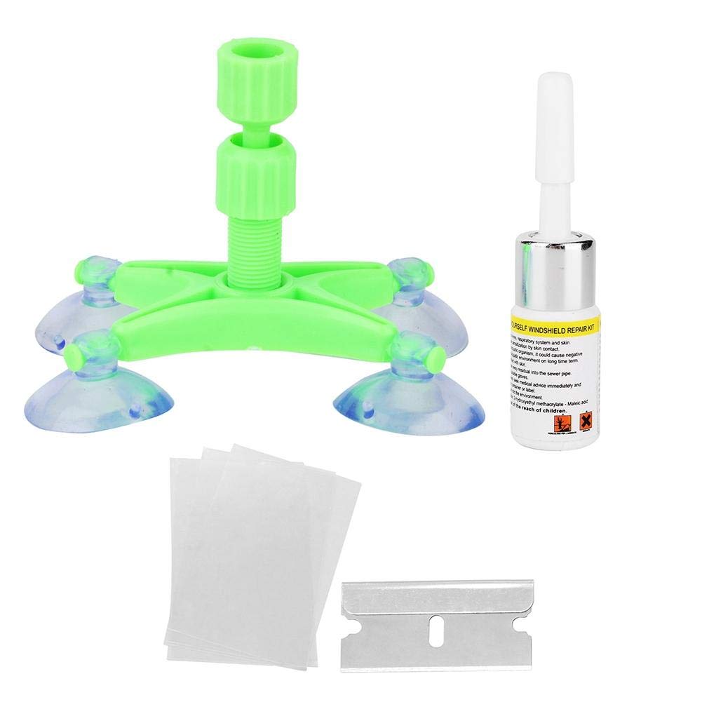 KIMISS Windshield Repair Kit - Professional Car Glass Repair Tool Set for Fixing Chips, Cracks, Star & Half-Moon Damage | DIY Auto Glass Repair Solution for Home & Roadside Emergencies