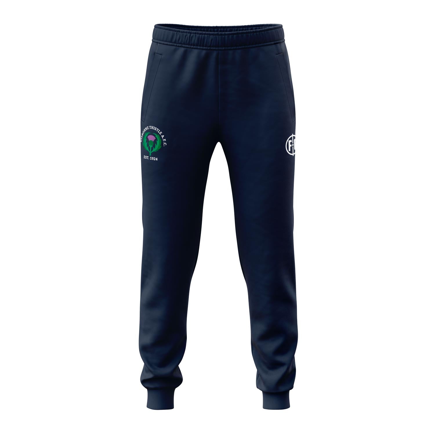 Gisborne Thistle AFC Club Fitted Soccer Pants - Men's Athletic Training & Match Football Trousers for Team Practice and Games